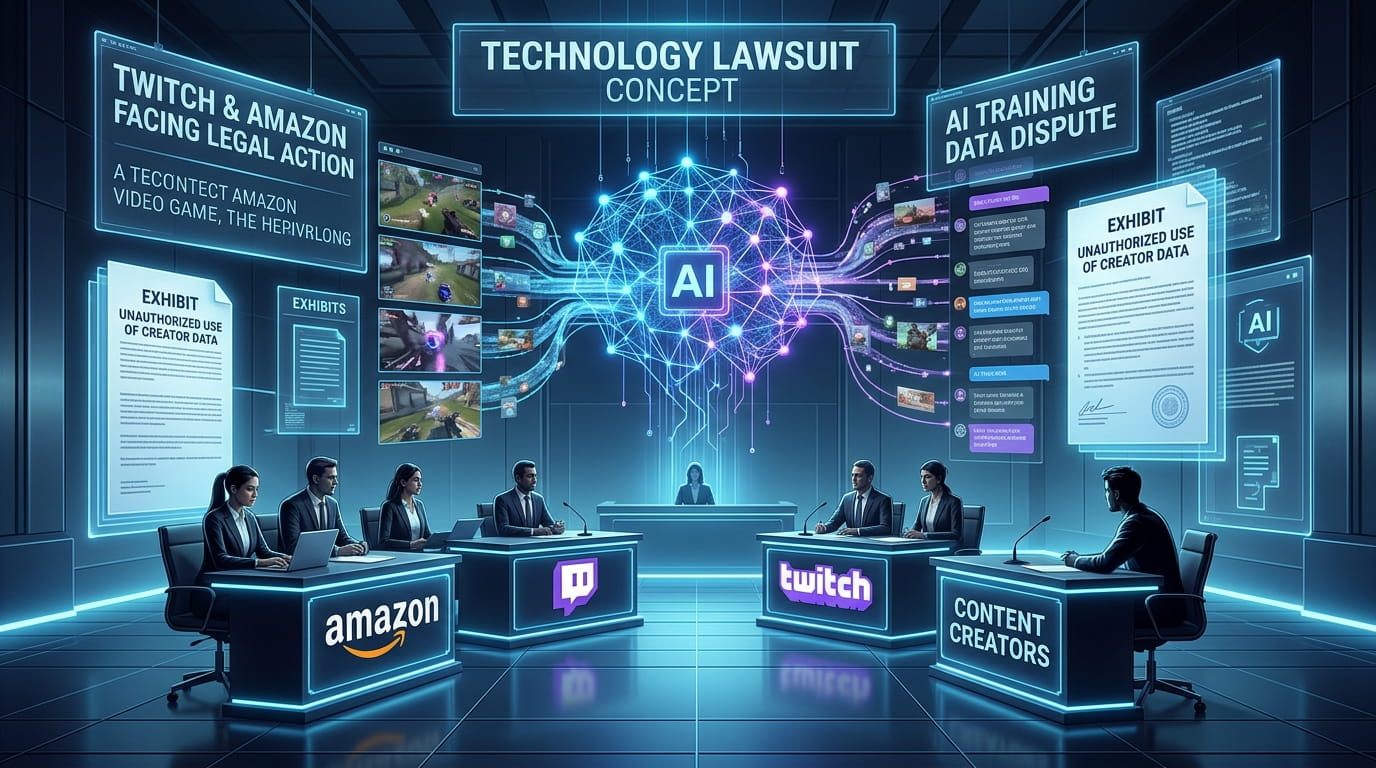 Twitch and Amazon Face Lawsuit Over AI Training on Streamers’ Content